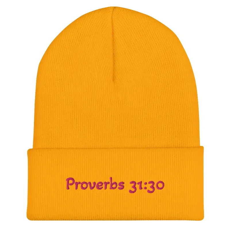 Proverbs 31:30 Beanie